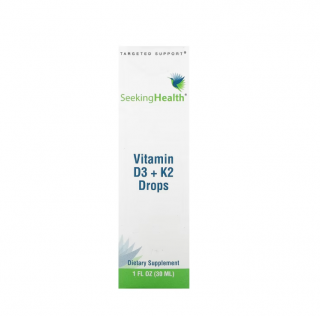 Vitamin D3 + K2 Picaturi 30 ml - Seeking Health