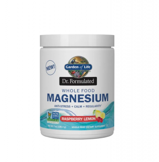 Whole Food Magnesium Powder Rasberry-Lemon 198.4g - Garden of Life