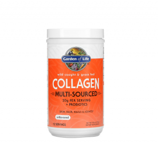 Wild Caught  Grass Fed Collagen Multi-Sourced Unflavored 270g - Garden of Life