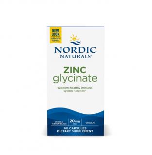 Zinc Glycinate 20mg 60 capsule - Nordic Naturals