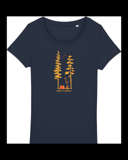 Tricou Femei Keep it simple (camping in the woods)