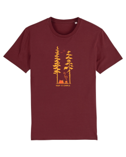 Tricou Unisex Keep it simple (camping in the woods)