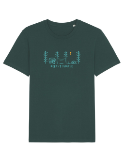 Tricou Unisex Keep it simple (camping life)