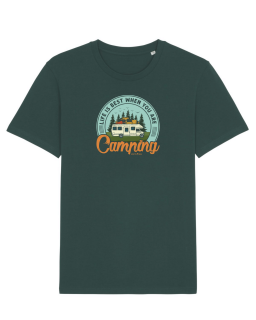 Tricou Unisex Life is Best When Camping