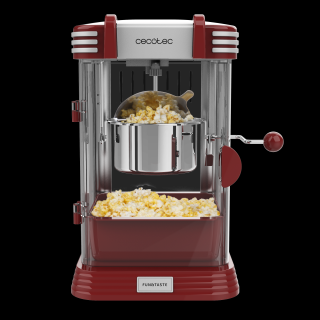 Aparat pentru popcorn, Cecotec FunTaste P  Corn Classic, 300W, inox, lumina interna