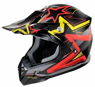 Casca moto   ATV integrala HECHT 55915, STARS design, marimea L (59-60 cm)