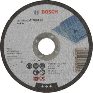 Disc debitat metal Standard Bosch 125x22.23x2.5 mm, 2608603166