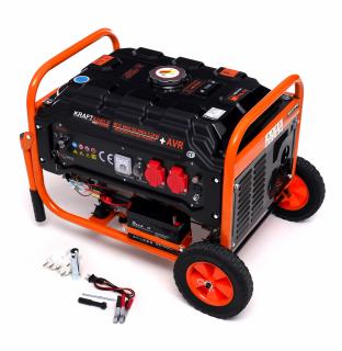 GENERATOR MONOFAZAT, 230V 12V, 3500W, pornire electrica  KD162 KraftDele