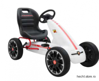 Kart cu pedale ABARTH WHITE