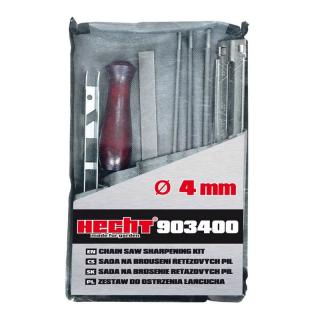 Kit Hecht 903400 pentru ascutire lant motofierastrau dimensiune pile 4 mm