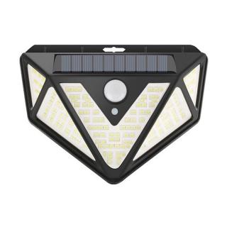 Lampa solara de perete Superfire FF6-B, 33W LED, 166leduri, 3 moduri, 1200mAh, incarcare solara si senzor de miscare