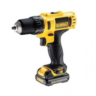 Masina de gaurit si insurubat cu acumulatori DeWALT DCD710D2-QW, 10.8V 2.0Ah, cuplu maxim 24 Nm, 2 acumulatori, incarcator, valiza de transport