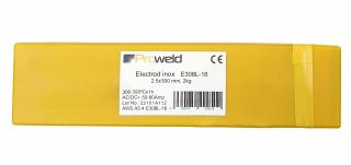 ProWELD E308L-16 electrod inox, 2.5x300mm, tub 2kg