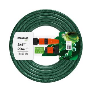 Set furtun gradina irigat 3 straturi cu armatura ECONOMIC Cellfast ,3 4   20m, stropitor, conector