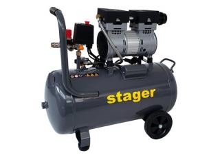 Stager HM0.75JW 50 compresor aer, 50L, 8bar, 135L min, monofazat, angrenare directa, silentios