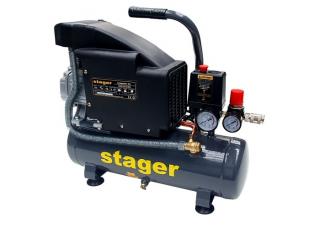 Stager HM1010K compresor aer, 6L, 8bar, 126L min, monofazat, angrenare directa