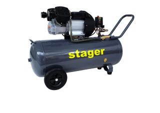 Stager HM3100V compresor aer, 100L, 8bar, 356L min, monofazat, angrenare directa