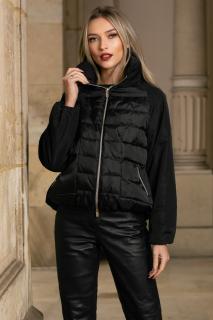 Geaca Sona Madzerini primavara-toamna neagra tip bomber