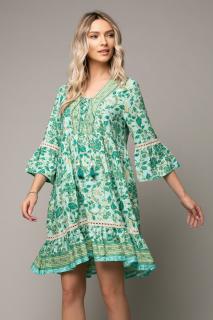 Rochie Alma Boho style cu decolteu in V