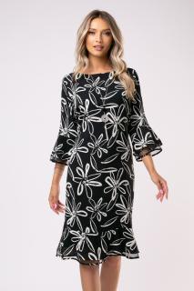 Rochie Hermina de ocazie cu imprimeu floral