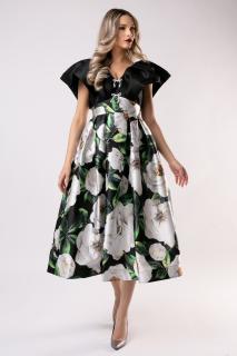 Rochie Rita neagra eleganta din tafta