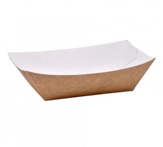 Barcute din carton natur, 100 buc set
