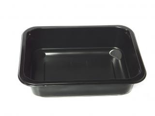 Caserole PP negre 187x137x60 + capac, 50 buc set