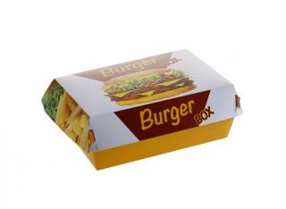 Cutie carton burger dreptunghiular 142x102x60 mm, 100 buc set