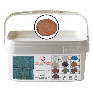 Chit de rosturi culoare MARO DESCHIS pentru sobe in forma de praf, Agus Ofentechnik, 1kg galeata