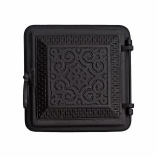 Usa de soba plina din fonta ROSETTA prevazuta cu snur de etansare 255 x 255 mm