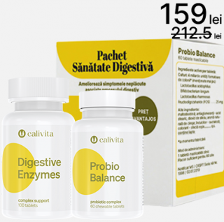 Pachet Sanatate Digestiva: Digestive Enzymes + ProbioBalance