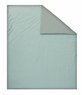 Pilota pentru copii din bumbac, fata dubla, umplutura hipoalergenica BabySoft, Salvia, 150x100cm