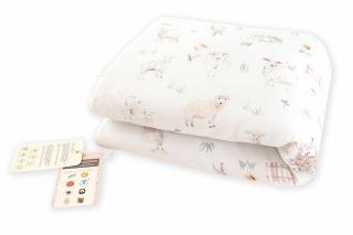 Pilota pentru copii Nature Bamboo by Amy din bambus si umplutura hipoalergenica BabySoft, Oite, 70x65cm