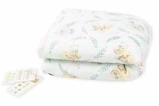 Pilota pentru copii Nature Bamboo by Amy din bambus si umplutura hipoalergenica BabySoft, Safari, 70x65cm