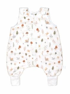 Sac de dormit cu picioare, bumbac de vara, 1 Tog, Comori din natura, S, 6-24 luni