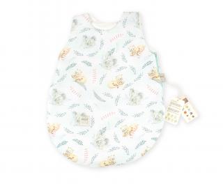 Sac de dormit Nature Bamboo by Amy din Bambus cu umplutura antialergica BabySoft   + Cadou Rucsacel Safari, 0-3 luni