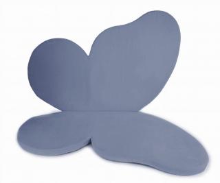 Saltea Fluture pentru joaca din spuma, Catifea Blue