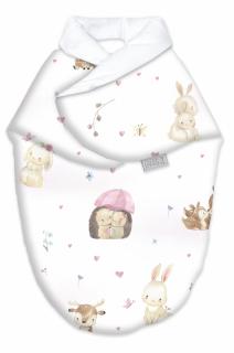 Sistem de infasare Bambus, Inchidere Velcro, Baby swaddle, Love + Cadou Rucsacel