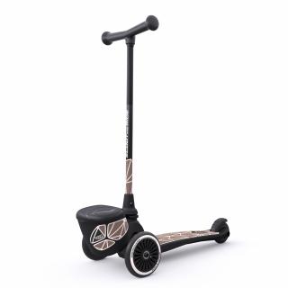 Trotineta copii pliabila, suport jucarie, Highwaykick 2 Lifestyle Brown Line, 2 ani +, pana la 50 kg, Scoot  Ride