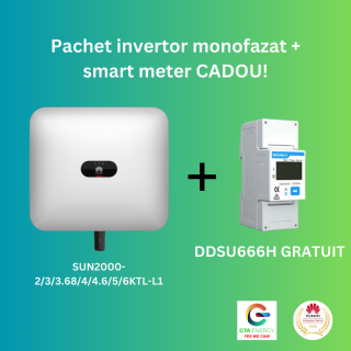 Promo! Invertor Huawei SUN2000-2KTL-L1 + DDSU666H(CADOU)