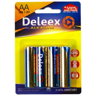 Baterie alcalina AA (R6) Deleex , 4buc blister