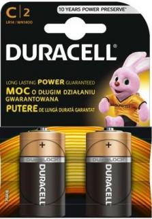 BATERII R14(C) ALCALINE DURACELL 2BUC BLISTER