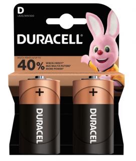 BATERII R20(D) ALCALINE DURACELL 2BUC SET