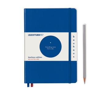 CAIET A5 PUNCTAT COPERTA RIGIDA ALBASTRU ROYAL BAUHAUS LEUCHTTURM