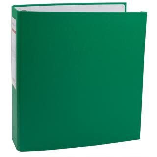 Caiet mecanic carton plastifiat A4, 4 inele  EVOffice - verde