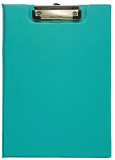 Clipboard carton plastifiat dublu A4(313 224mm)cu agatatoare, suport pix Willgo-turquoise