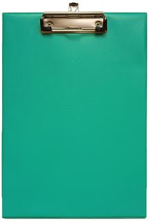 Clipboard carton plastifiat simplu A4(322 230mm)cu agatatoare, suport pix Willgo-turquoise