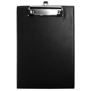 Clipboard carton plastifiat simplu A5 EVOffice - negru