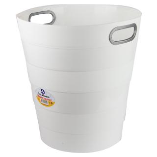 Cos birou plastic 12,5 L ( prevazut cu maner) Ark - alb