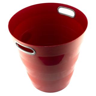 Cos birou plastic 12,5 L ( prevazut cu maner) Ark - rosu